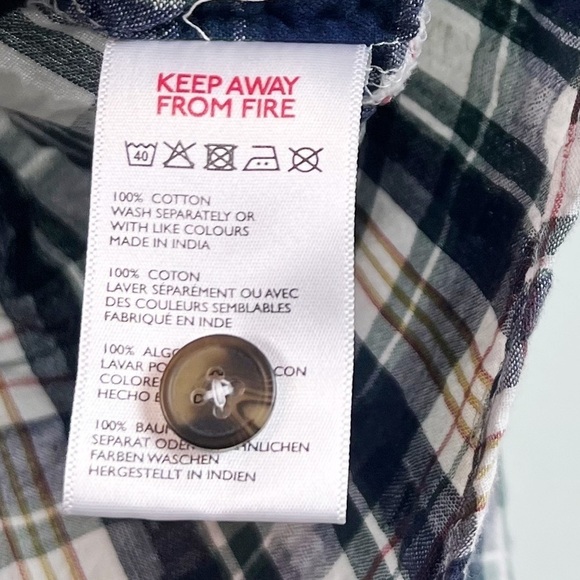 NWT Urban Outfitters BDG Addison Puckered Plaid Button Up Shirt - Picture 7 of 7